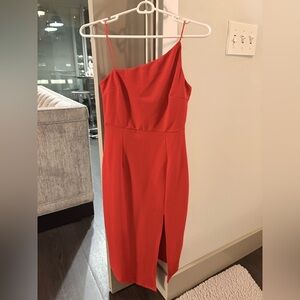 Princess Polly One Shoulder Red Dress